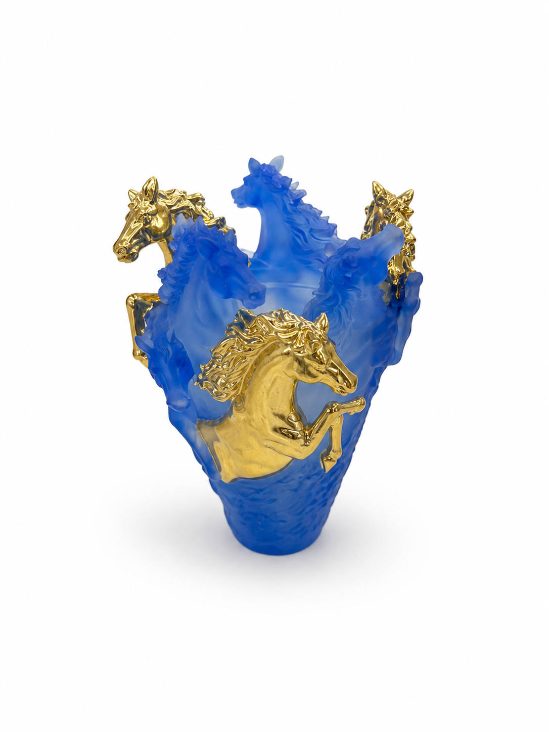 Aouj Luxury Blue/Gold Horse Mabkhara