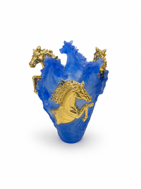 Aouj Luxury Blue/Gold Horse Mabkhara