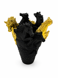 Aouj Luxury Black/Gold Horse Mabkhara