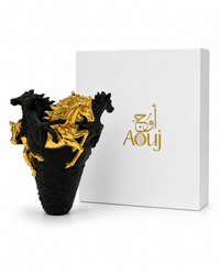 Aouj Luxury Black/Gold Horse Mabkhara
