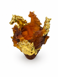 Aouj Luxury Amber/Gold Horse Mabkhara