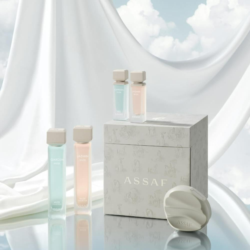 Assaf Musk Gift Set - Garden Musk 125ml + 25ml & Yasmin Musk 125ml + 25ml & Powder