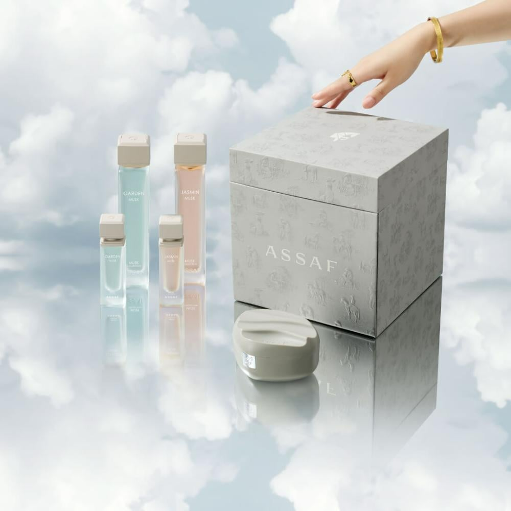 Assaf Musk Gift Set - Garden Musk 125ml + 25ml & Yasmin Musk 125ml + 25ml & Powder