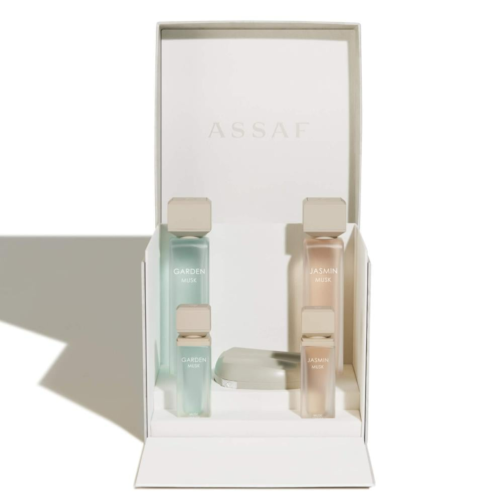 Assaf Musk Gift Set - Garden Musk 125ml + 25ml & Yasmin Musk 125ml + 25ml & Powder