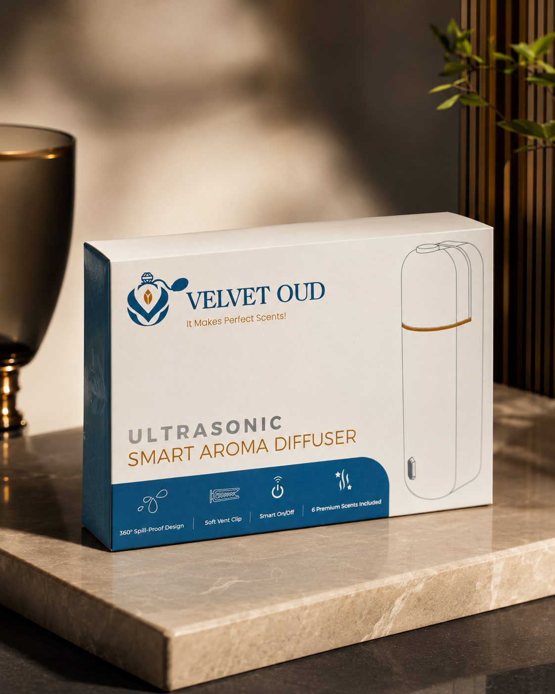 Ultrasonic Smart Aroma Car Diffuser