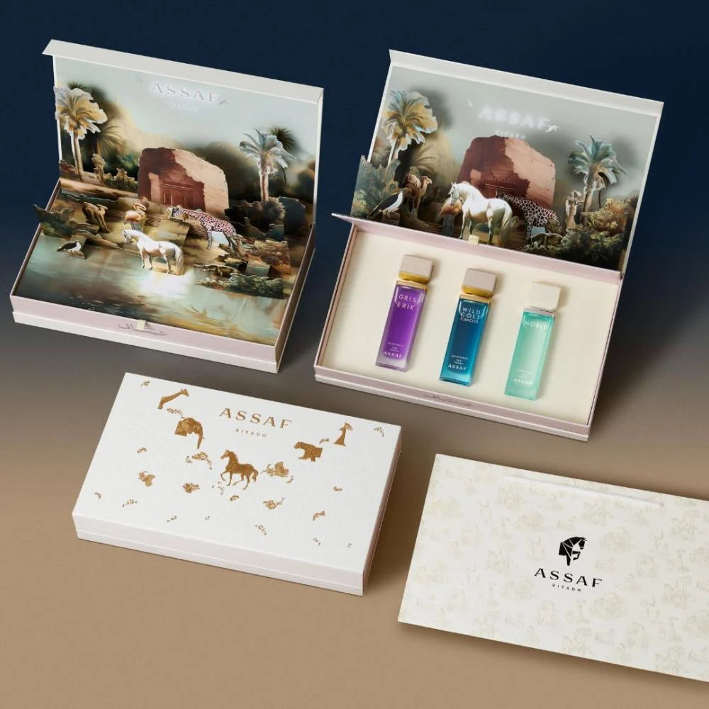Assaf Foundation Day Gift Set - Wild Colt Tobacco, Gris Erik, Noble
