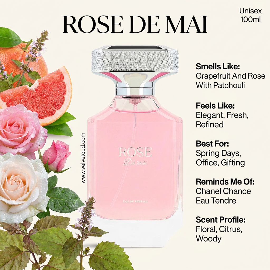 Al Majed Al Oud Rose De Mai