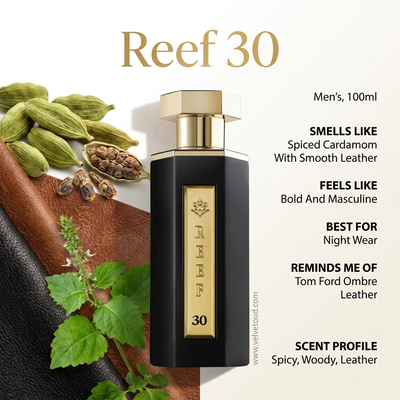Reef 30 – Bold Patchouli Leather