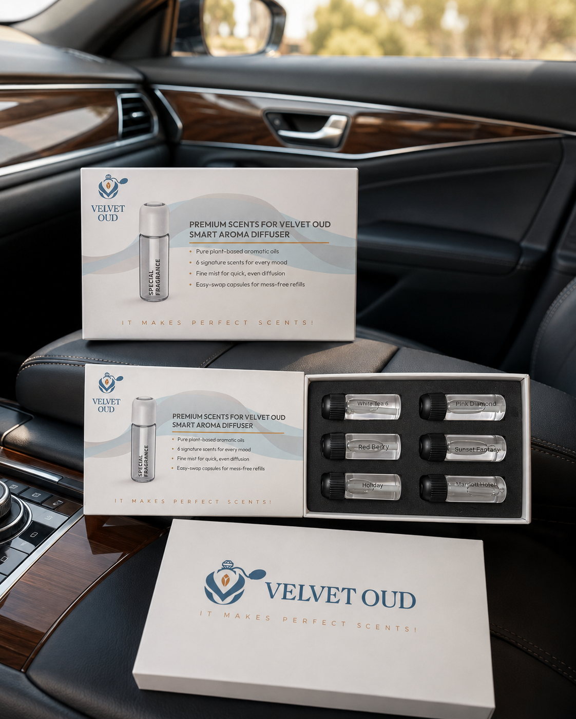 Ultrasonic Smart Car Diffuser Refill Kit