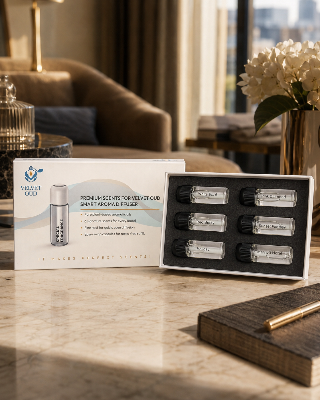 Ultrasonic Smart Car Diffuser Refill Kit